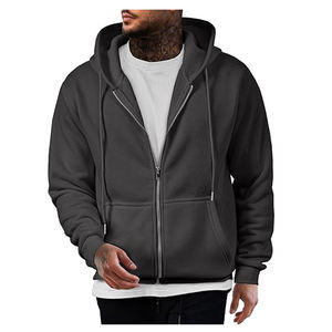 Sweatshirts unisexes à col montant et demi-fermeture éclair en coton 350 GSM Impression numérique en polaire lourde avec logo personnalisé pour la saison de printemps - Product Image 3