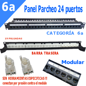Panneau de brassage Cat6a 24 ports, montage en rack 19 pouces pour réseaux - Product Image 1