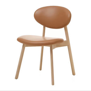 เก้าอี้รับประทานอาหารไม้สักแท้ดีไซน์ทันสมัยจาก Rebeca พร้อมเบาะหุ้มผ้าตกแต่งแบบธรรมชาติ เหมาะสำหรับใช้ภายในบ้าน วิลล่า ร้านอาหาร และคาเฟ่ - Product Image 1