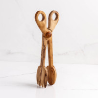 Olijfhouten tangen 28,5 cm lang |   Tunisische keukengerei |   Private Label Verpakkingen