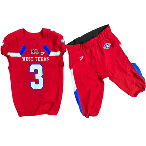 Uniforme de Fútbol Americano con Diseño de Camuflaje, Jersey Blanco y Azul, Logotipo Personalizado, Uniformes de Fútbol Americano al por Mayor, Pantalones - Product Image 4