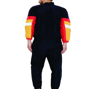 Conjunto de joggers con capucha y cremallera personalizado de fábrica OEM, chándal cortavientos ligero de nailon impermeable 2025 - Product Image 3