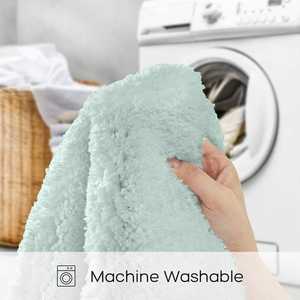 Tapis de bain en velours épais, écologique, antidérapant, doux, absorbant l'eau, jacquard brodé, polyester, imprimé animal, pour la maison et l'hôtel - Product Image 4