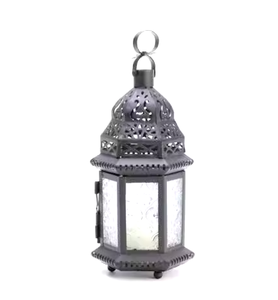 Handmade Black Stainless Steel Table <b>Top</b> Lantern Christmas Atmosphere Multi-Decoration Candle Holders Jar Illuminates Your Space - Product Image 3