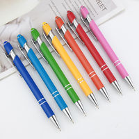 KHY Vente en gros de stylo à bille en métal Tablette jaune de luxe Tactile Logo personnalisé Encre bleue noire Largeur d'écriture de 1.0mm pour une utilisation au bureau