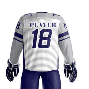 Uniforme de hockey sur glace sur mesure confortable, service OEM en stock, 100% polyester, logo personnalisé écologique - Product Image 6