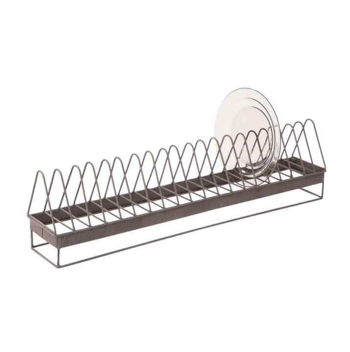 Stainless Steel Square Plate Rack Dish Stand Storage Holder Kitchenware ...