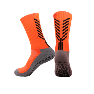 Wholesale High Quality Custom Embroidery Logo Polyester/Cotton Casual Soccer <b>Socks</b> Men Breathable Anti Slip <b>Grip</b> - Product Image 6