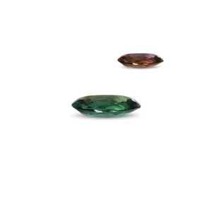 Alexandrite en forme de cœur, pierre précieuse facettée, 1,40 carat, couleur vert-rouge, synthétique, chalcédoine, minéral, 8 mm x 1 mm - Product Image 1
