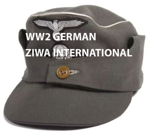Gorra de Visera Unisex de Lana 100% de Alta Calidad, Superventas, Reproducción del Insignia Bordado de la SS M43 Alemana de la Segunda Guerra Mundial, Cuatro Colores Comunes para Exteriores - Product Image 1