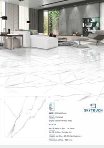 Carreaux de porcelaine de sol à effet brun indien Offre Spéciale Premium 60X60 Technique de mosaïque moderne Isolation thermique à haute brillance Gujarat - Product Image 6