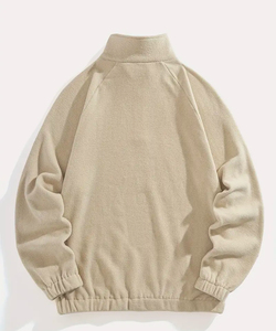 Jersey con cremallera New Quarter personalizado para hombre, Sudadera con capucha y logotipo Bordado de lana Polar, parte superior con media cremallera para hombre - Product Image 2