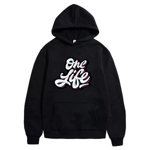 OEM sudaderas con capucha fabricante Unisex 500gsm colorido Sudadera con capucha serigrafiada logotipo bordado de gran tamaño Puff impresión sudadera de los hombres - Product Image 5