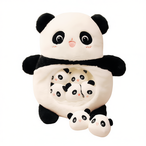 Adorable Peluche de Panda de 20 Pulgadas con 6 Bebés, Lindo Juguete de Animal - Product Image 2