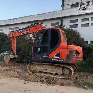 รถขุดตีนตะขาบ Doosan DX75 มือสอง ขนาด 7.5 ตัน บุ้งกี๋ 0.37 ลบ.ม. แบรนด์เกาหลีแท้ รถขุดขนาดเล็กสำหรับงานก่อสร้าง ชั่วโมงการทำงานต่ำ ได้รับการรับรองมาตรฐาน CE - Product Image 5