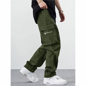 Pantalones Cargo Deportivos para Hombre, Cintura Alta, Ecológicos, Impermeables, Transpirables, con Múltiples Bolsillos, para Entrenamiento, Oferta 2024 - Product Image 5