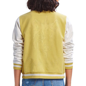 Design personnalisé Vestes Letterman de haute qualité pour femmes Veste Letterman à manches longues pour femmes - Product Image 2