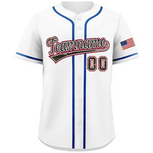 Jersey de Softbol Transpirable de Secado Rápido Personalizado OEM con Botón de Sublimación Cosido Personalizado - Product Image 6