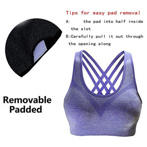 Sujetador deportivo y mallas de alto impacto de último estilo para mujer, Tops de gimnasio, Sujetador deportivo para mujer, Yoga de tela personalizada - Product Image 5