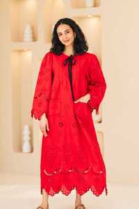 เดรสแม็กซี่ลายดอกไม้หรูหราสำหรับผู้หญิงชุดเดรสแขนยาวสไตล์โบฮีเมียนปักลายดอกไม้สไตล์แม็กซี่แขนยาวสไตล์โบฮีเมียน - Product Image 3