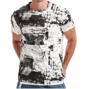 Camiseta con estampado de sublimación de poliéster para hombre, camisetas personalizadas de cuello redondo a la venta, novedad de 2022 - Product Image 2