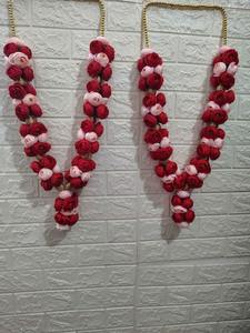 พวงมาลัยคู่ดูสง่างามสำหรับเจ้าสาวเจ้าบ่าววาร์มาลา/ไจมาลาสำหรับงานแต่งงานของตกแต่งเพดานดอกไม้ - Product Image 2