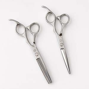 Salon Professional Right-Handed 440C Stainless Steel Curved <b>Thinning</b> Shears Set with Sharp Blades for Hair Cutting - Product Image 1