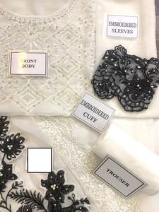 Robe en mousseline de soie brodée, dernière collection de sarouel indien du pakistan avec un travail manuel lourd, une séquence de travail, offre spéciale, 2023 - Product Image 6