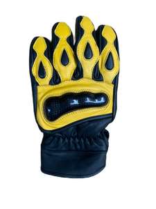 Guantes de Ciclismo de dedos completos de invierno para bicicletas de montaña hechos de tela transpirable elástica de poliéster, cuero sintético, acolchados de goma - Product Image 3