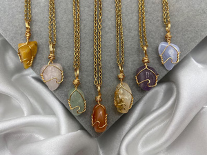 Collier vintage fait main en argent sterling 925 plaqué or avec pendentif en ambre polonais mélangé de 13 à 15 mm, cadeau - Product Image 3