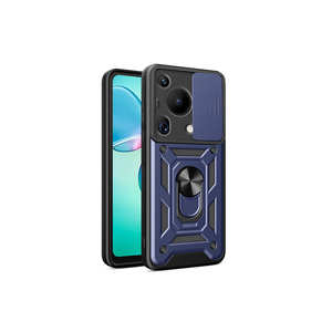 Étui magnétique en silicone bleu Netzy pour Huawei Pura 70 Ultra avec protection coulissante de l'appareil photo, antichoc, coque Vega avec fente pour cartes - Product Image 1