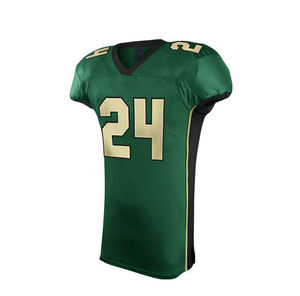 Ensemble d'uniformes tricotés à col en V avec logo de l'équipe, maillot de balle, tissu à manches courtes et design solide, uniforme de football américain, vente en gros - Product Image 2