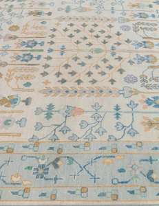 พรมปูพื้นแบบคลาสสิกทำมือจากขนสัตว์ชนิดพิเศษ  ลายปมเปอร์เซียตุรกีแบบอูชักโบราณ  ไม่ลื่น  ซักได้  ทำจากยางลาเท็กซ์  ขนาดสั่งทำได้  ตกแต่งบ้าน - Product Image 3