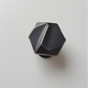 Decorative Black Door Knob With Uneven Organic Shape Artisan Handmade Designed For Decorative Interiors And <b>Functional</b> Door Use - Product Image 2