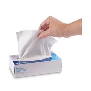 Boardwalk 2-Ply <b>Soft</b> Facial Tissue Eco-Friendly White Flat <b>Box</b> 30/Carton for Home Office Use - Product Image 3