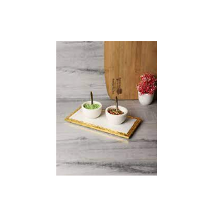 Bol à sel en marbre Ensemble de pots d'assaisonnement Boîte d'assaisonnement de cuisine Poivrière et salière ménagère avec couvercle en bois - Product Image 1