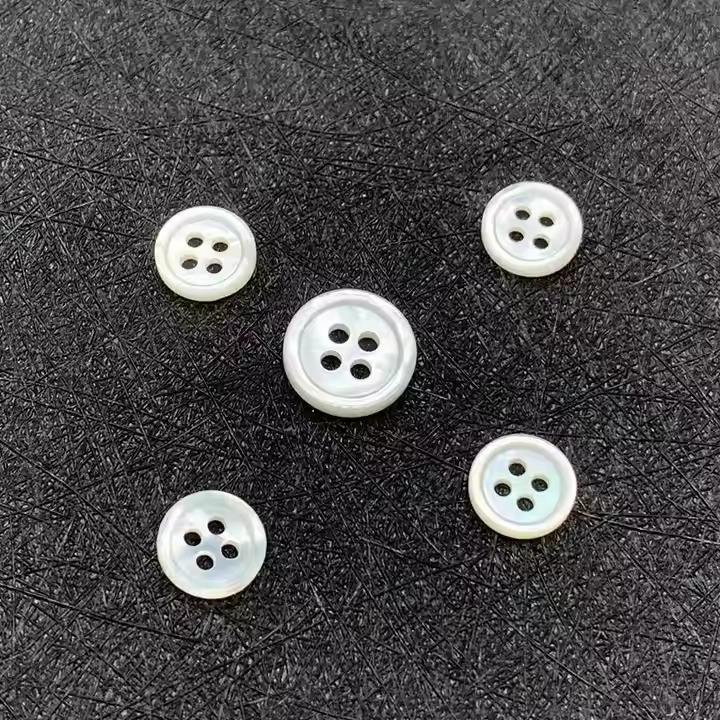 Rim Black Mother Pearl (MOP) Shell Button Fast Delivery Classic 4holes Modern Multi Sizes Rectangle Square