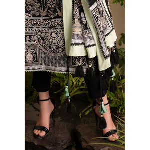 Ensemble de costume en tissu brodé pour femmes, 3 pièces, avec dupatta en mousseline brodée PM-62005 - Product Image 3