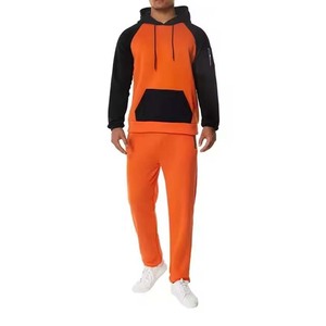 Survêtement de sport personnalisé de haute qualité pour hommes, ensemble de survêtements de jogging à manches longues pour l'hiver, survêtement bicolore - Product Image 4