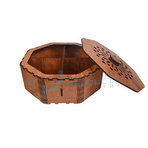 Solid Wood Dry Fruits Box Premium Quality Customized Size Chocolate Serving Box