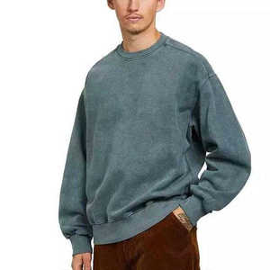 Sudadera Unisex Oversize de Cuello Redondo INDEX APPAREL, Verde Sólido, 100% Algodón Tejido, Ropa Casual de Otoño - Product Image 3