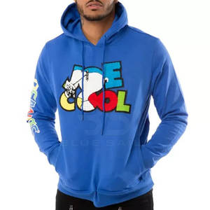 Sudaderas con capucha bordadas para hombre de alta calidad El mejor material Patrón sólido Temporada de invierno Venta en línea - Product Image 1