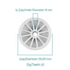 Engrenage de lève-vitre pour Hyundai Avante - Product Image 3