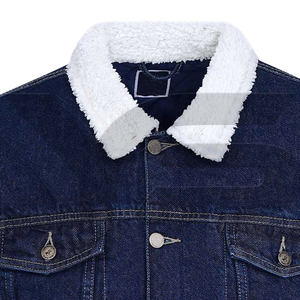 แจ็กเก็ตยีนส์ลำลองสำหรับผู้ชายพิมพ์ลายโลโก้แบบกำหนดเอง - Product Image 2