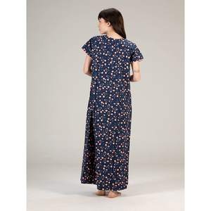 Camisón Maxi de Algodón Evolve para Mujer, Ajuste Holgado, Tejido Cómodo, con Botones Elegantes, Cuello Redondo en V, Suave y Totalmente Abierto - Product Image 2