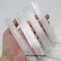 Tour de Sélénite Naturelle Non Polie et Non Façonnée, Sculptée en Profondeur, 5-7 POUCES, Baguette de Cristal Brut, Pierre Semi-Précieuse, Guérison Reiki
