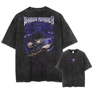 T-shirt Homme Oversize Streetwear Grammage Lourd, Lavage Acide, Effet Vintage, Imprimé Personnalisé, Vente en Gros OEM - Product Image 5