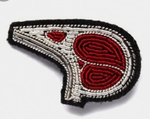 Vente en gros Nouveau design de qualité supérieure Broches en fil métallique brodé Belle dentelle arc-en-ciel Broche à la mode #0153 Prix bas - Product Image 3