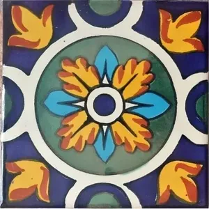 20 azulejos hechos a mano 6x6 pulgadas mosaico de cerámica mexicana suelo artístico # - Product Image 1