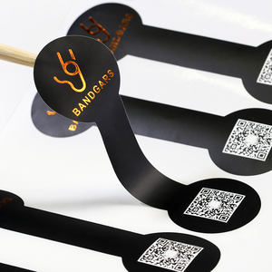 कस्टम वाटरप्रूफ स्व चिपकने वाला भोजन बॉक्स सीलिंग लेबल विनाइल गोल्ड फॉब राउंड पैकेजिंग स्टिकर - Product Image 3